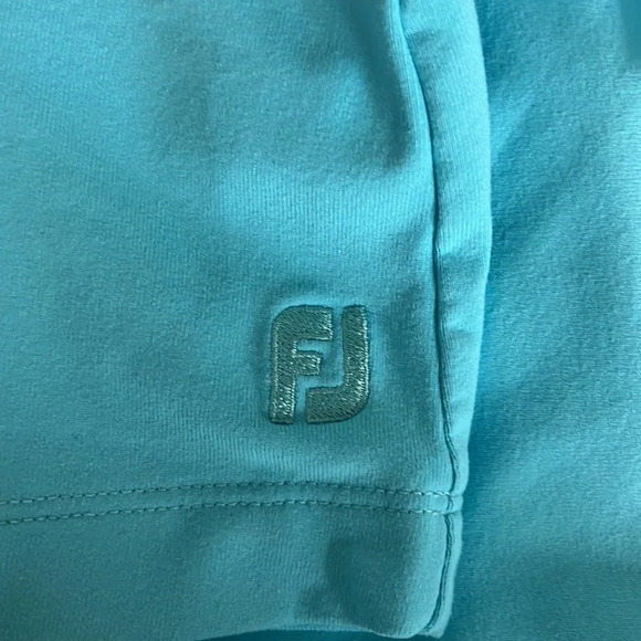 Footjoy Pocket Trim Knit Skort in Aqua - Size Medium - Picture 6 of 7